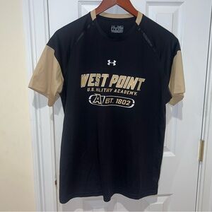 West Point Army Under Armour Tee shirt 100% polyester
